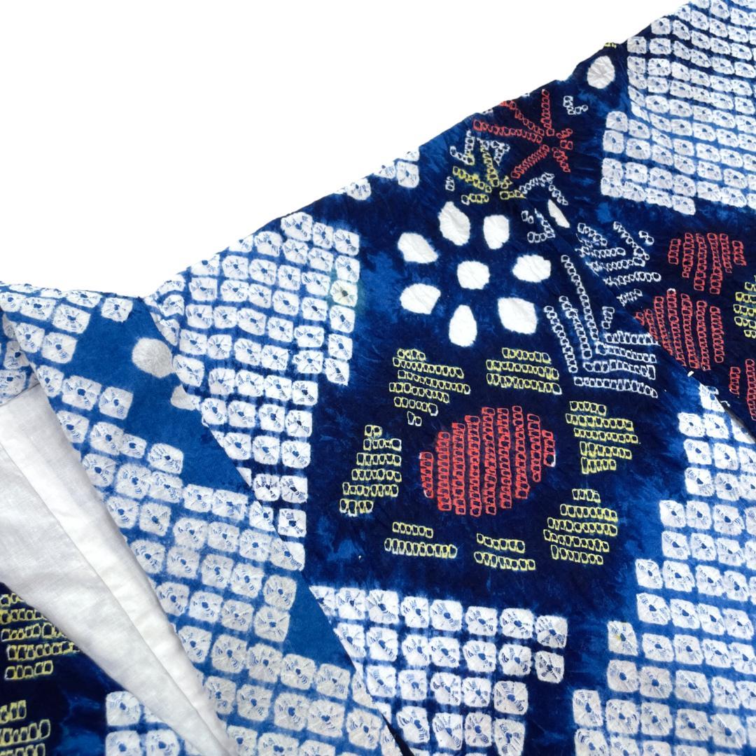 有松鳴海絞り 浴衣 夏着物 綿 花柄 kimono A-1914