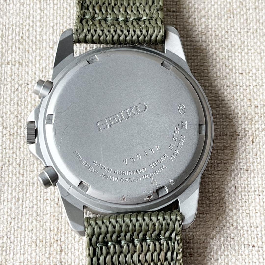 稼働 セイコー SEIKO 7T92-0DX0 クロノグラフ