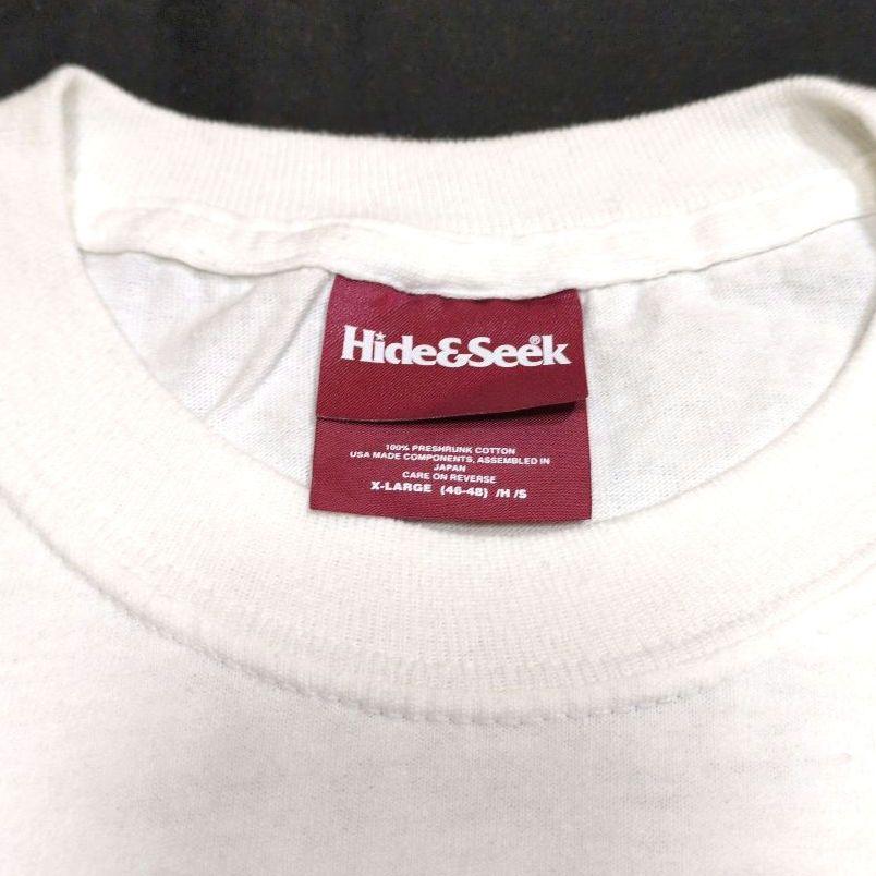 ハイド＆シーク L/S Tee XL WHITE 未使用