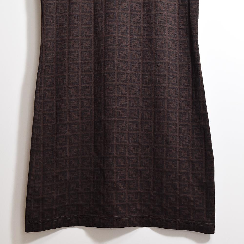 90s vintage フェンディ FENDI ズッカ柄 ミニワンピース 42 90s vintage フェンディ FENDI ズッカ柄 ミニワンピース 42