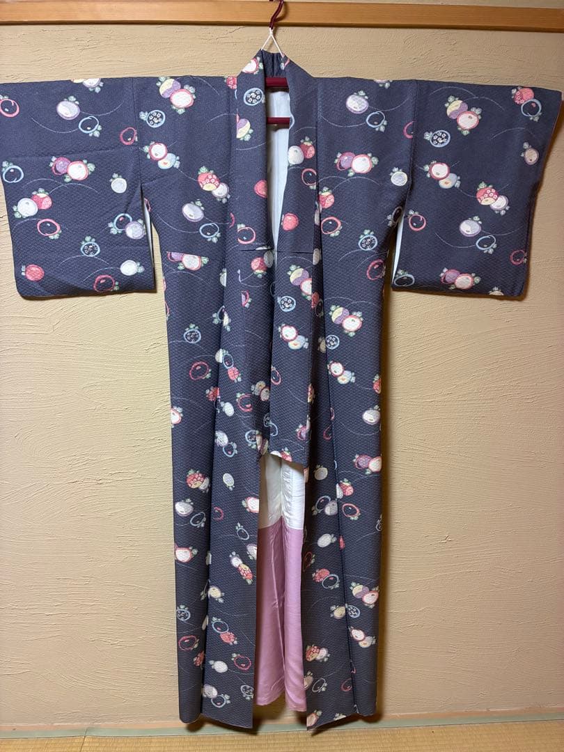 三越 小紋 背身丈166㎝ 裄68㎝目立った傷や汚れなし