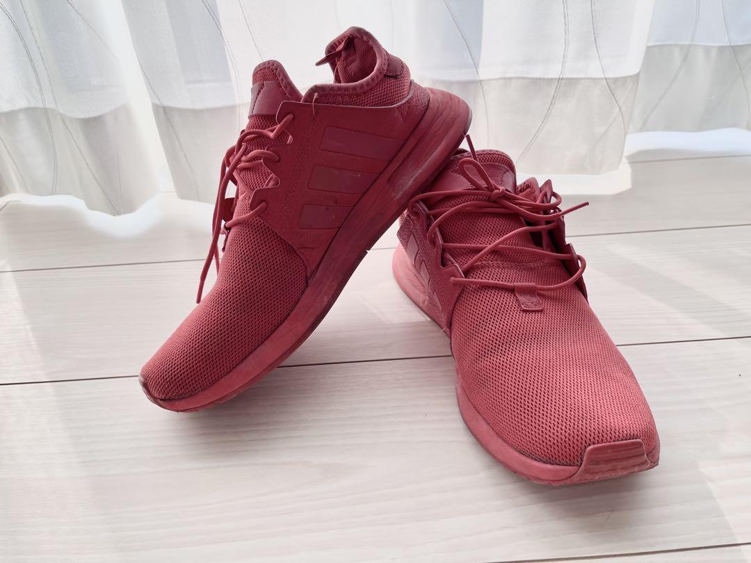 adidas 赤 メッシュ ランニングシューズ