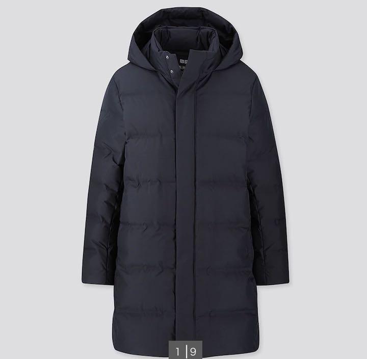 UNIQLO ユニクロ シームレスダウン コート M ネイビー