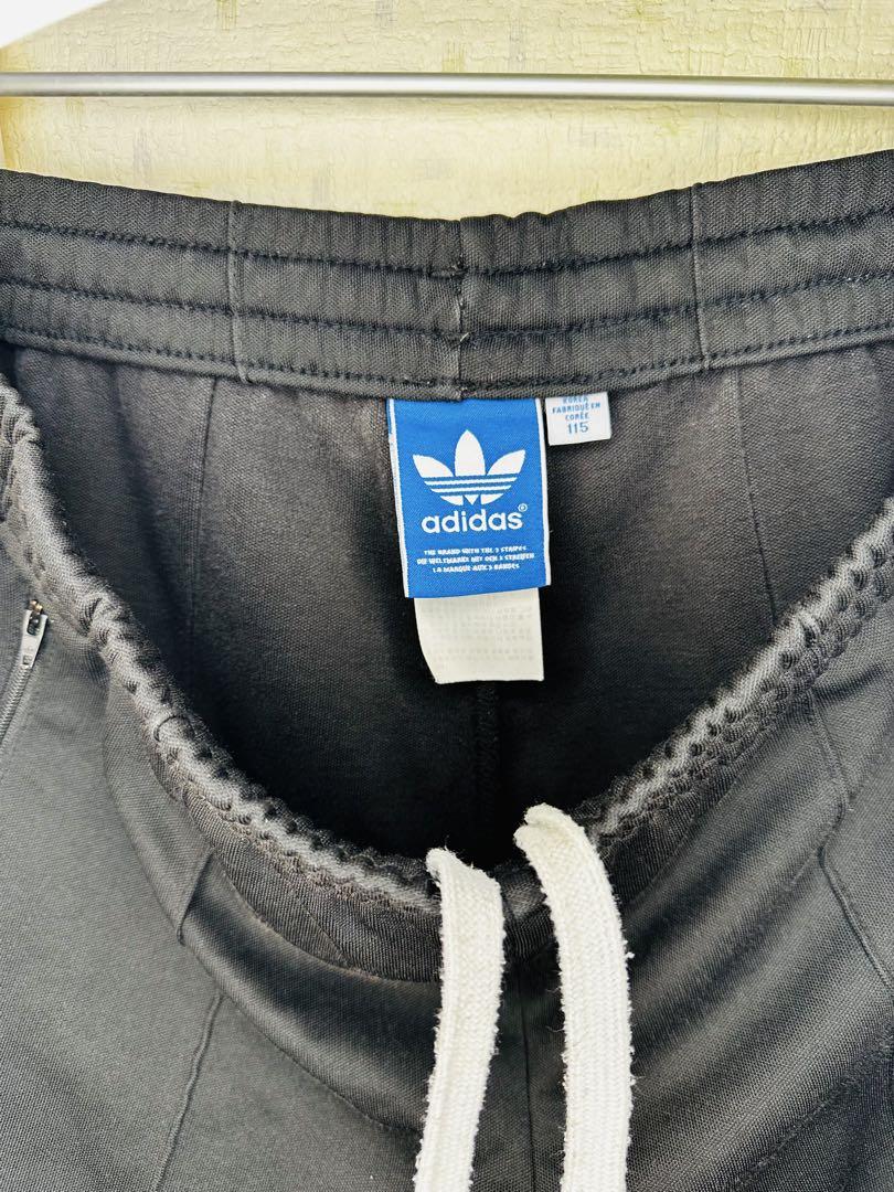 adidas 黒 ジャージパンツ 3stripes
