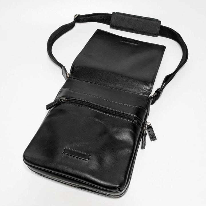 美品 ランバン コレクション サントル レザー メッセンジャーバッグ フラップ