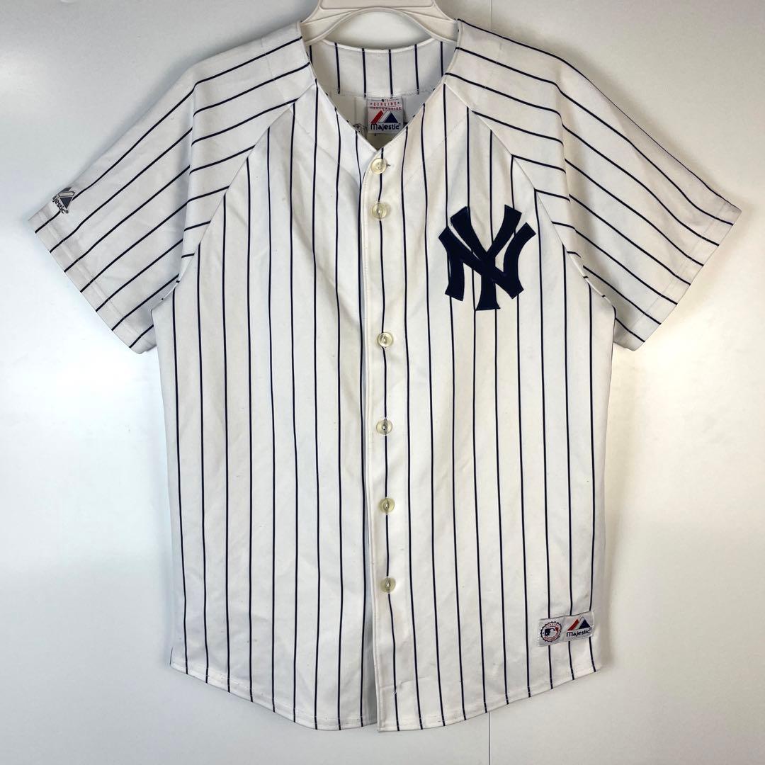 MajesticマジェスティックMLBヤンキースベースボールシャツゲームシャツ