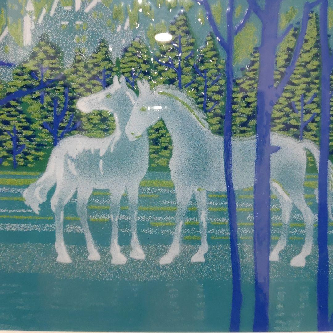 七宝焼 馬と森