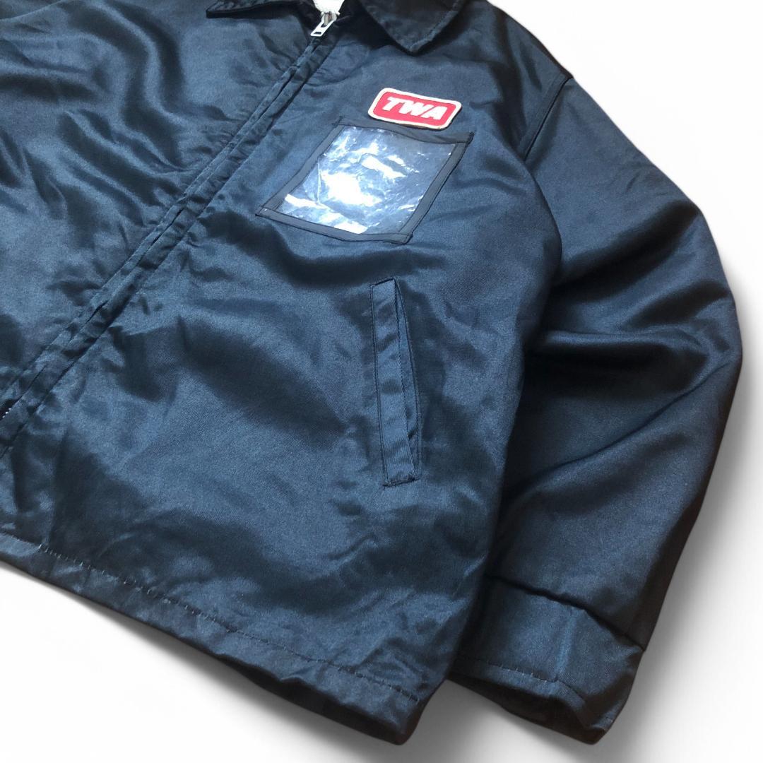 70～80s 航空企業ロゴ TWA ワークジャケット Scovillジップ XL