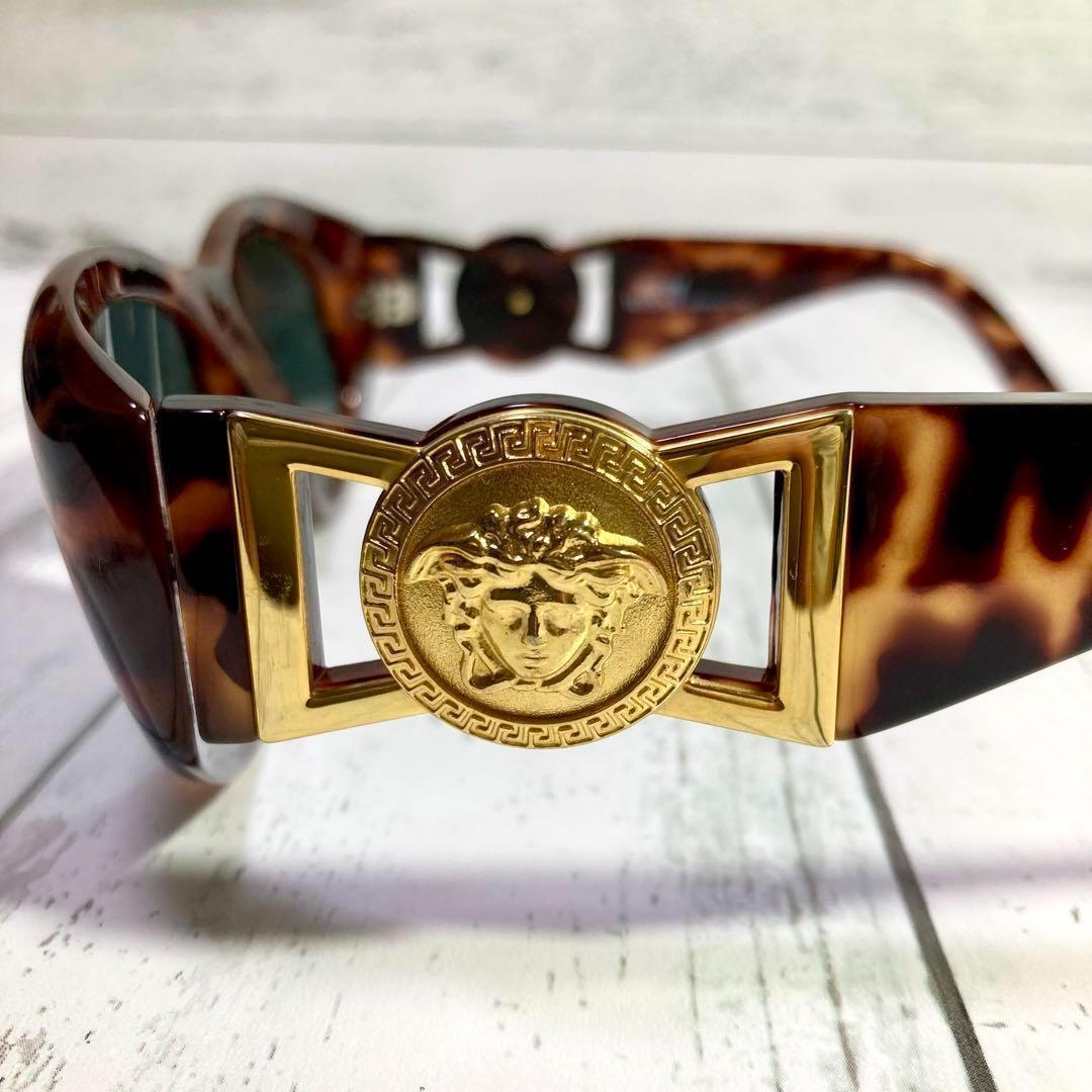美品✨VERSACE ヴェルサーチ メデューサ べっ甲調 サングラス 極美品✨️VERSACE ヴェルサーチ サングラス メデューサ べっ甲