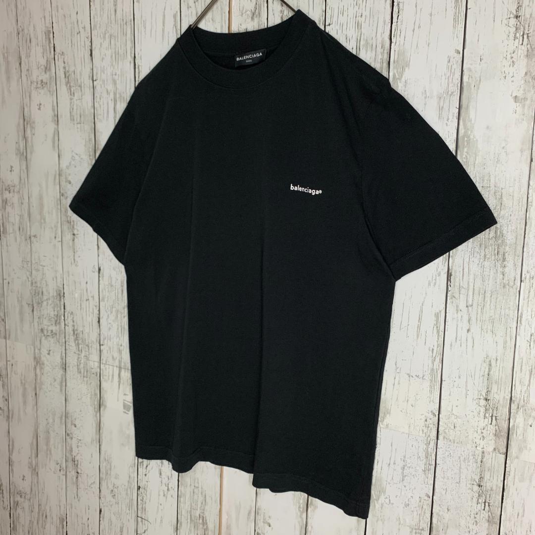 【即完売・超絶人気モデル】バレンシアガ☆ワンポイントロゴ入りTシャツ/2870