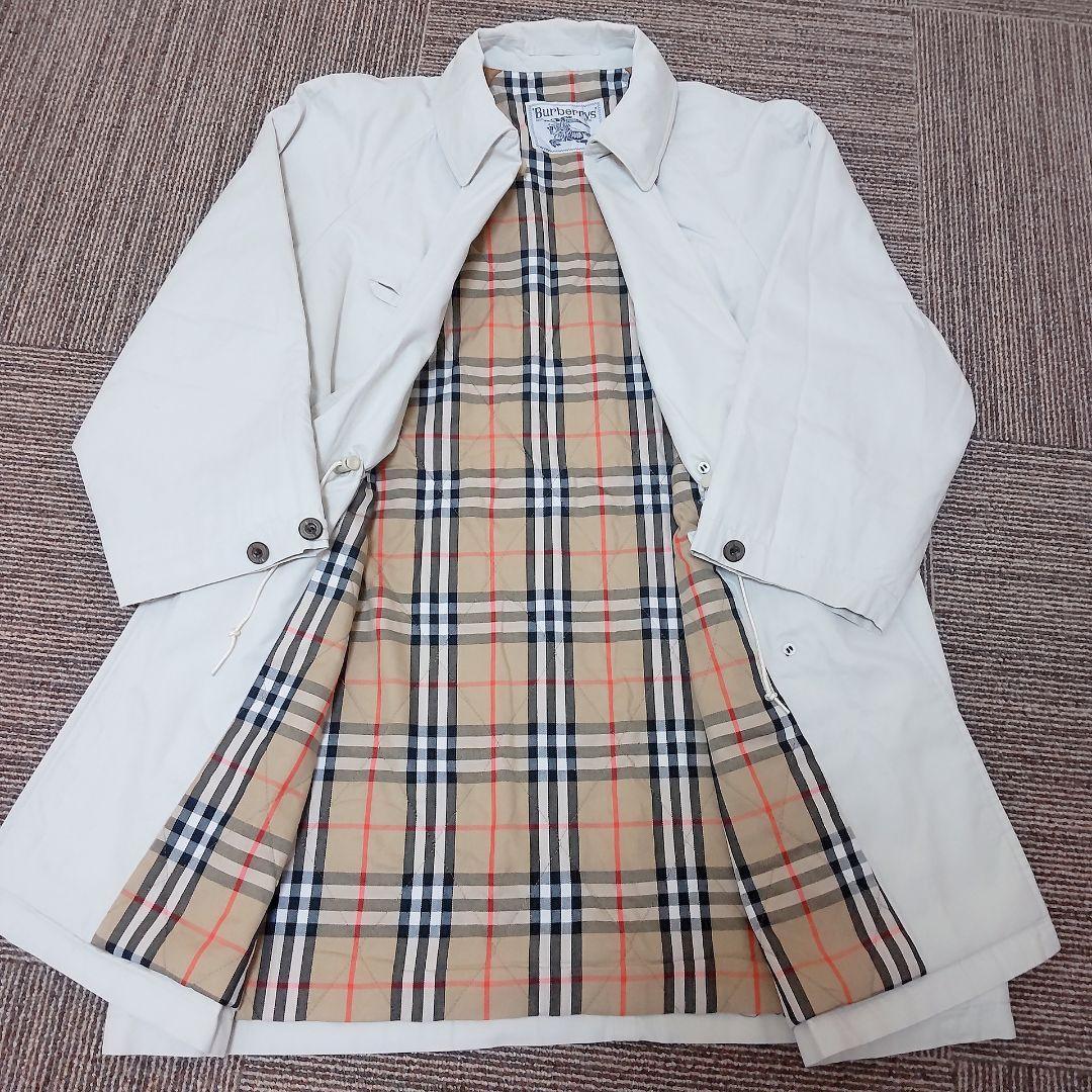 Burberry's'白タグ トレンチコート13号ライナー付ノバチェック