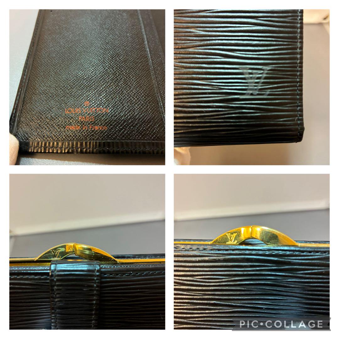 ✨極美品✨ルイヴィトン エピ コンチネンタル ヴィエノワ がま口 財布 黒
