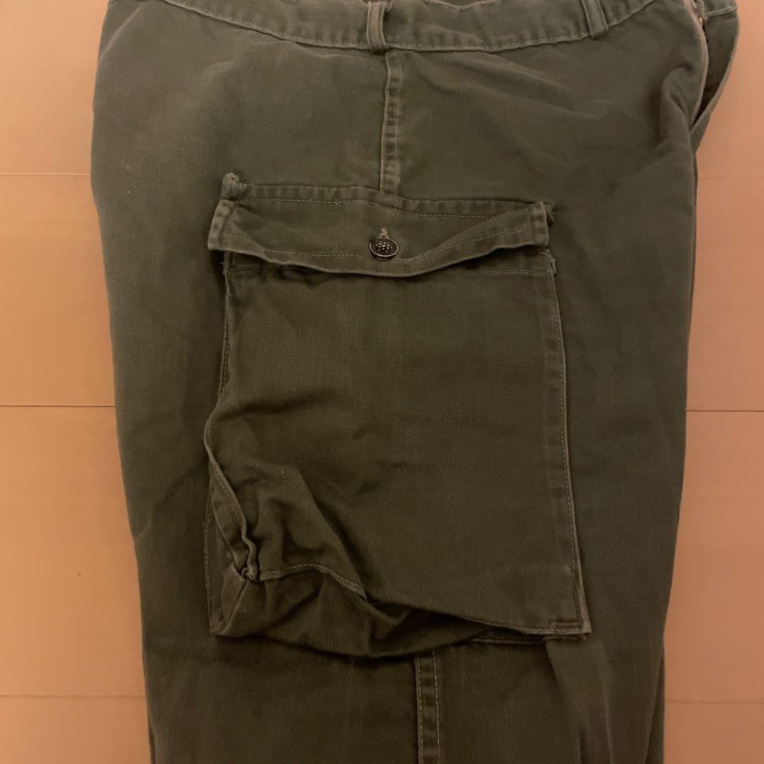 50s vintage オリーブグリーン カーゴパンツ NYNCO片爪ジップ 50s vintage オリーブグリーン カーゴパンツ NYNCO片爪ジップ