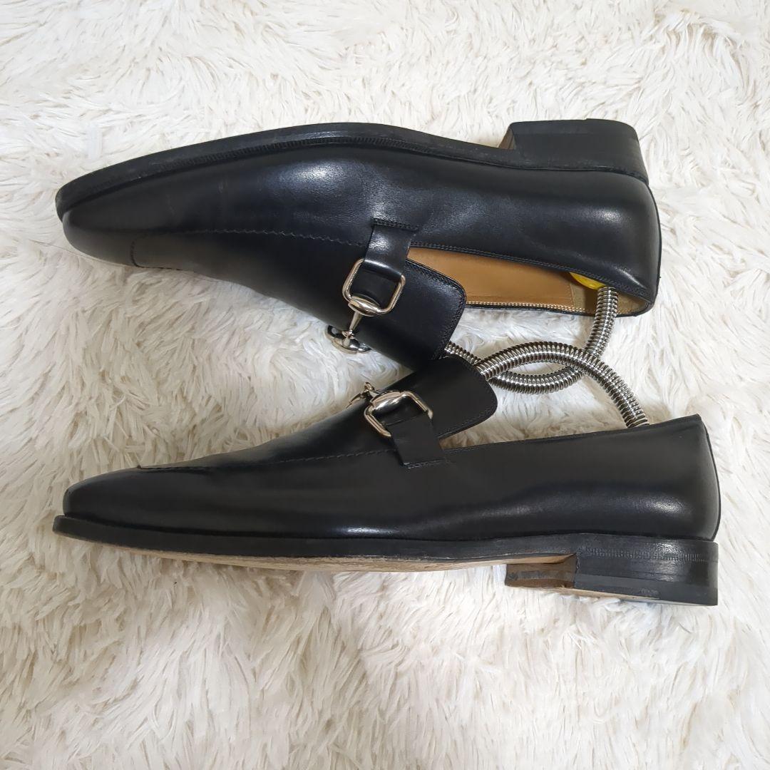 【美品】GUCCI グッチ ホースビットローファー ブラック 38EJ 画像4