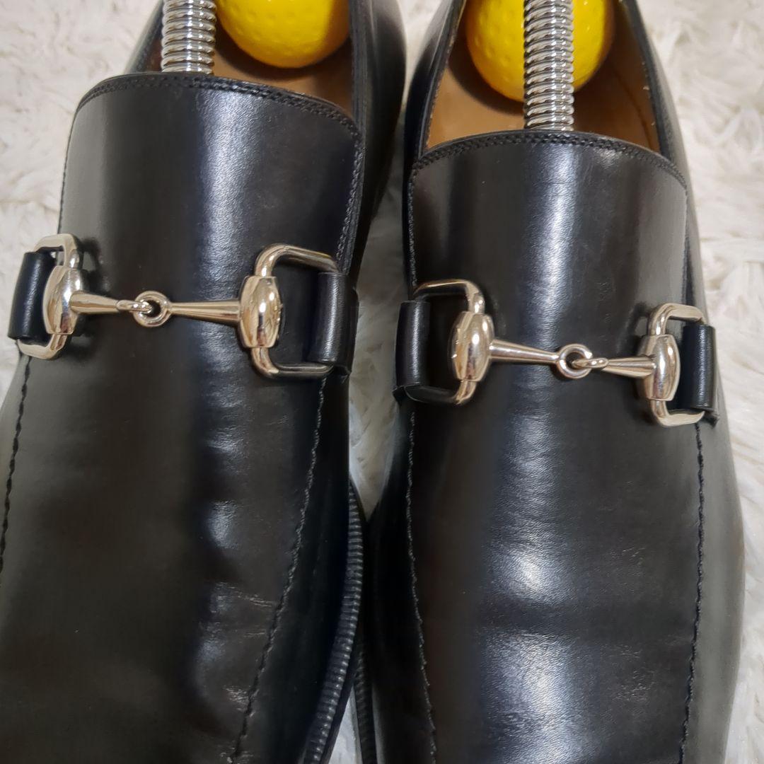 【美品】GUCCI グッチ ホースビットローファー ブラック 38EJ 画像5