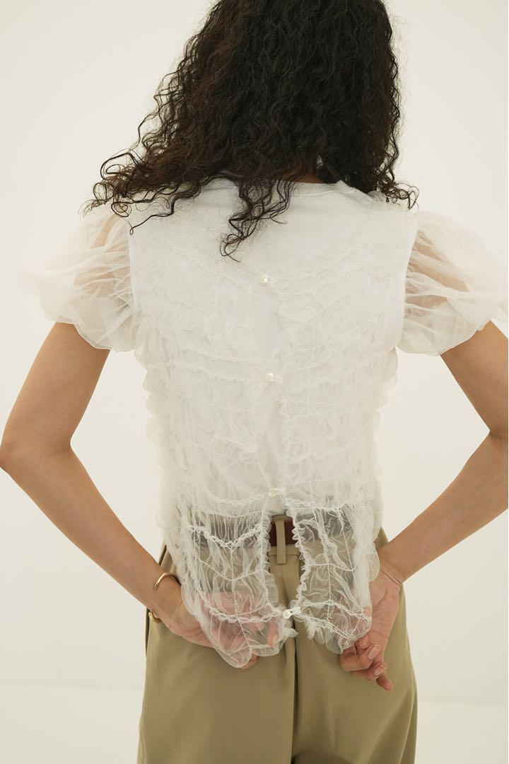 CLANE TULLE VEST LAYERED TOPS - メルカリ