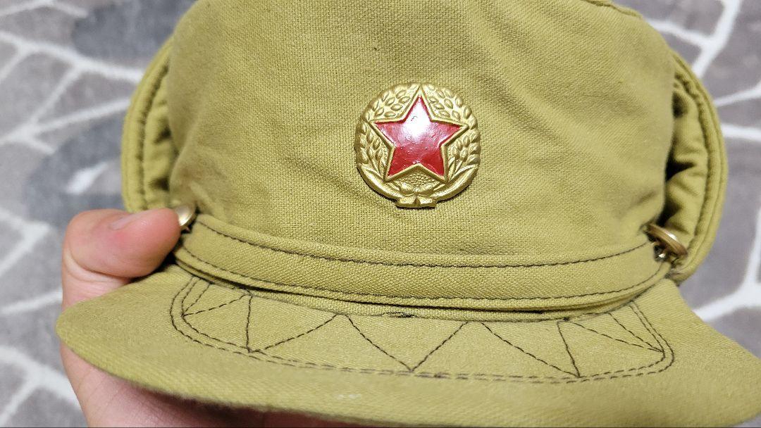 50年代 朝鮮戦争時 朝鮮人民軍 戦士用防寒帽 レプリカ 北朝鮮 50年代 朝鮮戦争時 朝鮮人民軍 戦士用防寒帽 レプリカ 北朝鮮