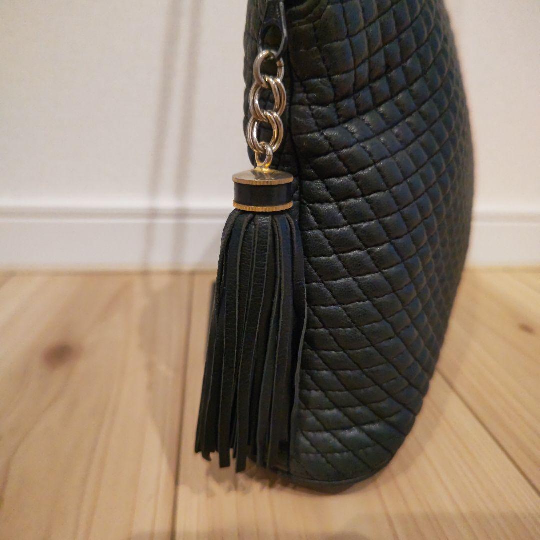 BALLY バリー ショルダーバッグ キルティング ヴィンテージ 金ロゴ レトロ
