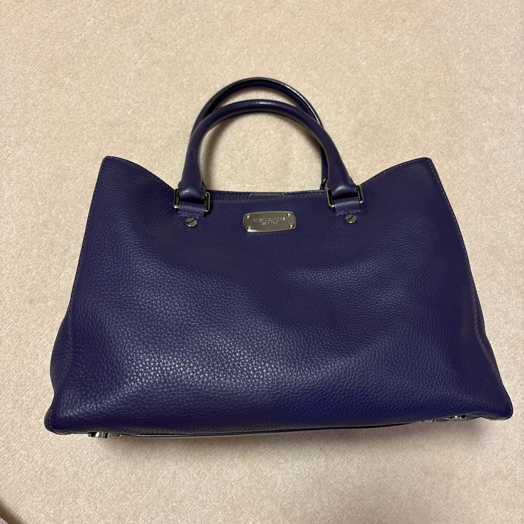 MICHAEL KORS 紫色レザー トートバッグ