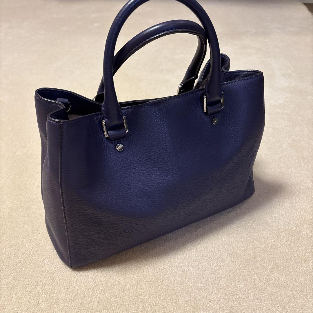 MICHAEL KORS 紫色レザー トートバッグ
