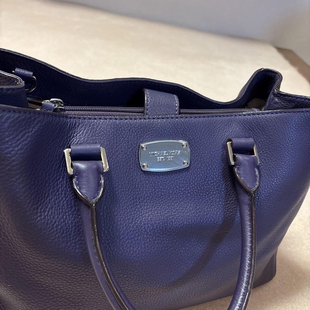 MICHAEL KORS 紫色レザー トートバッグ
