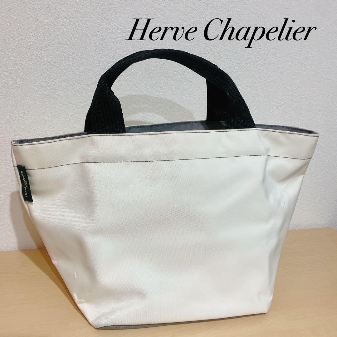 エルベシャプリエ Herve Chapelier✩.*˚舟型トートバッグ 白
