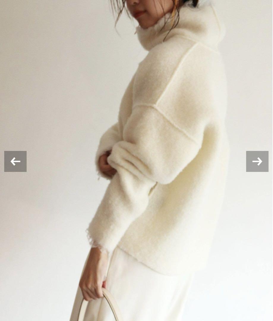 【ROHE/ロヘ】FRINGE WL BLEND タートルネックニット