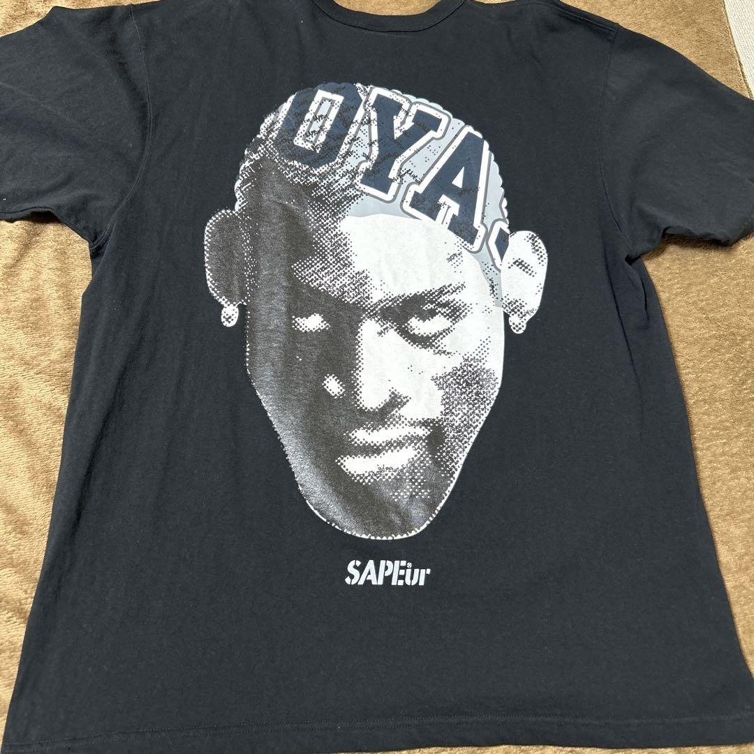SAPEuR ロッドマンビッグシルエットTシャツ ブラック