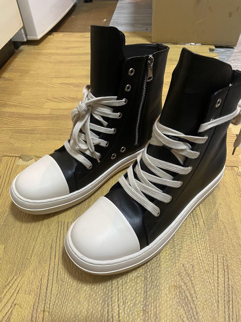 Rick Owens ラモーンズ風 レザースニーカー