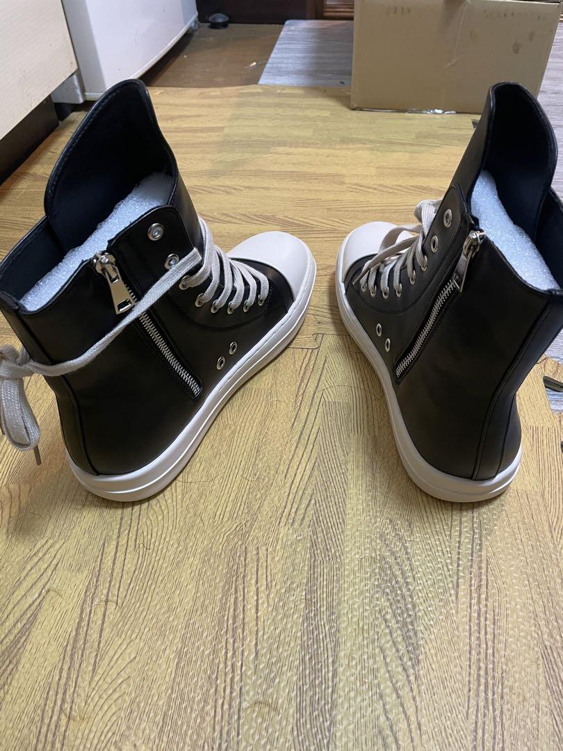 Rick Owens ラモーンズ風 レザースニーカー