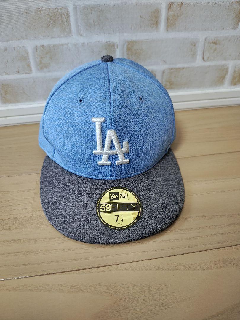レア]New Era ロサンゼルス・ドジャース キャップ 7 1/4 応援グッズ