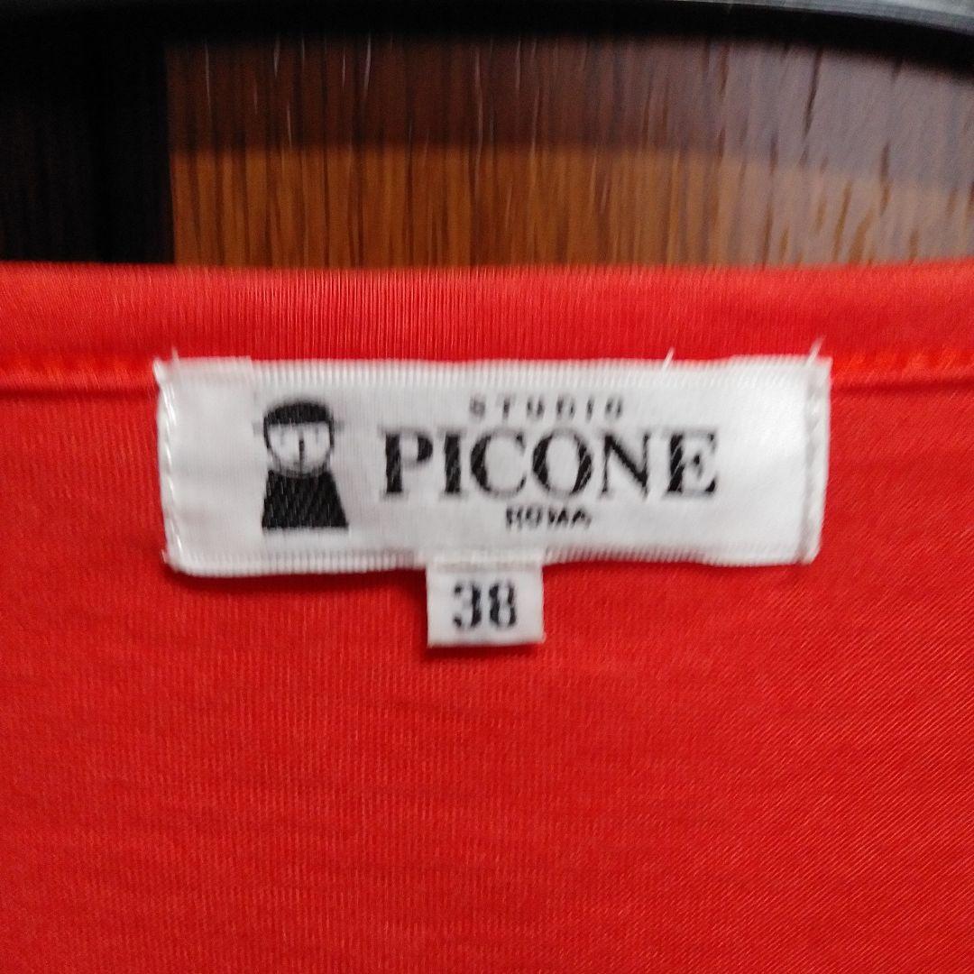 まあ　4点おまとめ　ピッコーネ　刺繍、ビーズ　Tシャツ　38 PICONE ビーズ刺繍 Tシャツ 38 オレンジ - メルカリ