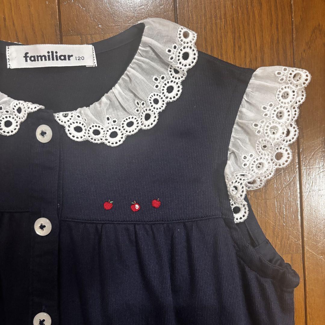 familiar チュニック 120 ネイビー - メルカリ