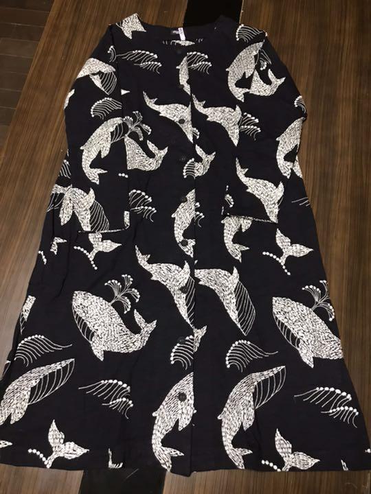 マーブルシュッドmarble Sud Sud ワンピース クジラ ワンピース 刺繍 クジラ マーブルシュッドmarble Sud Sud ワンピース クジラ ワンピース 刺繍 クジラ
