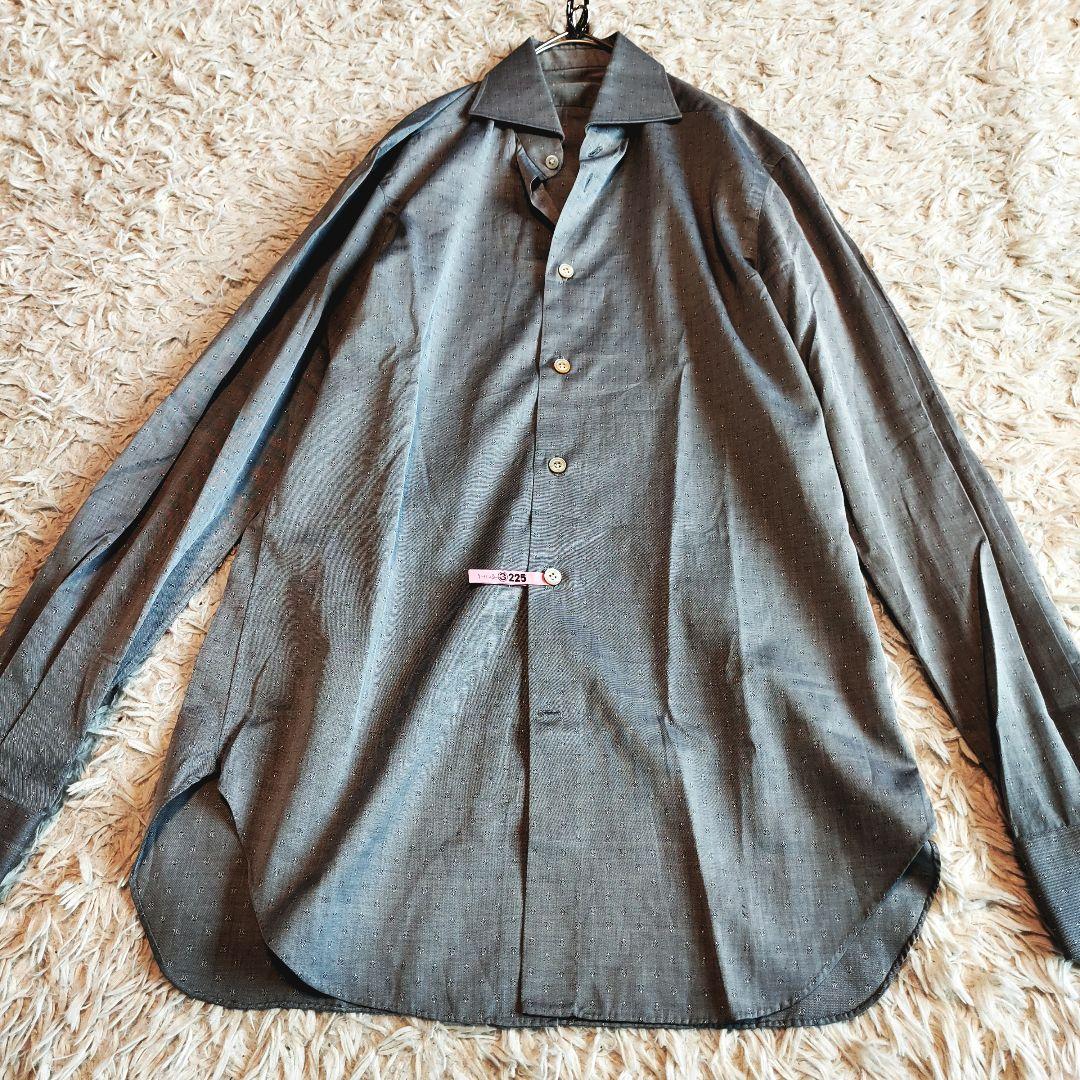 美品】Drake's／ドレイクス／ギンガムチェック／スプレッド
