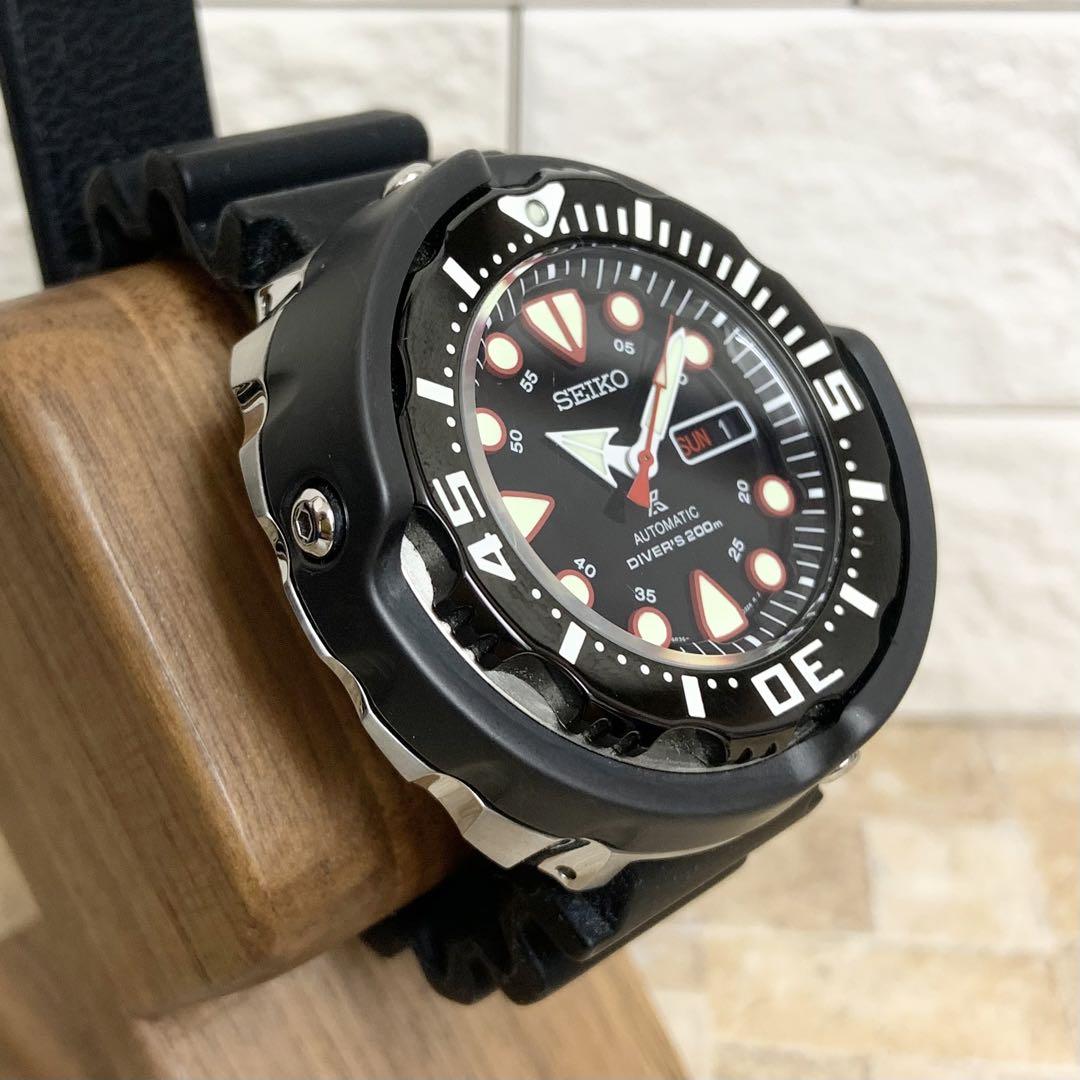 【レア】SEIKO プロスペックス モンスター ツナ缶 SRP655 自動巻 黒 【レア】SEIKO プロスペックス モンスター ツナ缶 SRP655 自動巻 黒