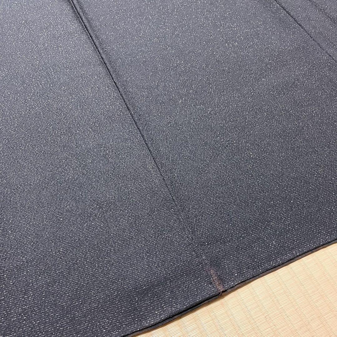 個性的 作家物 グレー×銀通し キラキラ 紬 紋なし 個性的 作家物 グレー×銀通し キラキラ 紬 紋なし