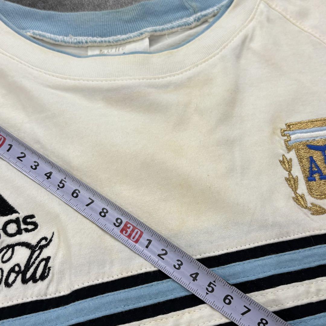 adidas サッカー 1998 フランスW杯 アルゼンチン代表 Tシャツ XL