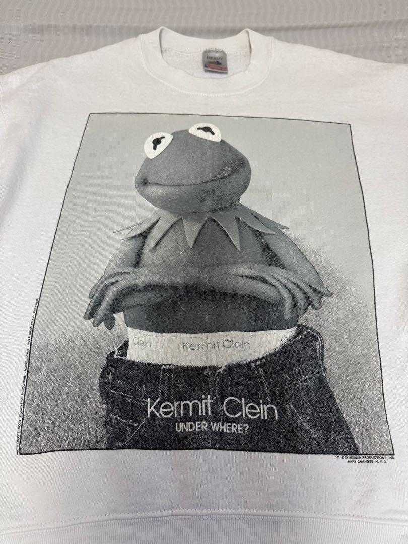 【新品、本物、当店在庫だから安心】 90s Kermit メルカリ - パロディ カルバンクライン スウェット Clein トップス