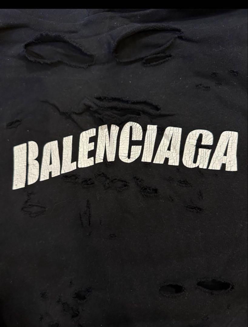 BALENCIAGA バレンシアガ 21SS デストロイ フーディ