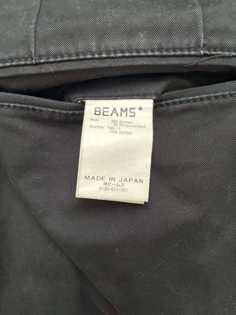 BEAMS PLUS 2 Pleats Twill（チノ） ブラック Sサイズ