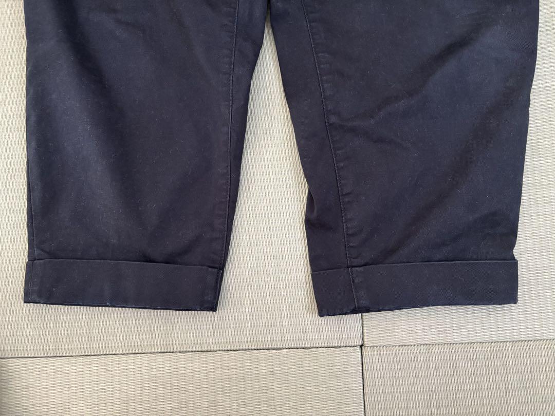 BEAMS PLUS 2 Pleats Twill（チノ） ブラック Sサイズ