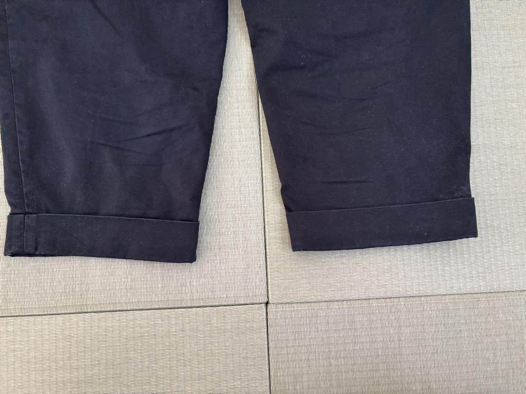 BEAMS PLUS 2 Pleats Twill（チノ） ブラック Sサイズ