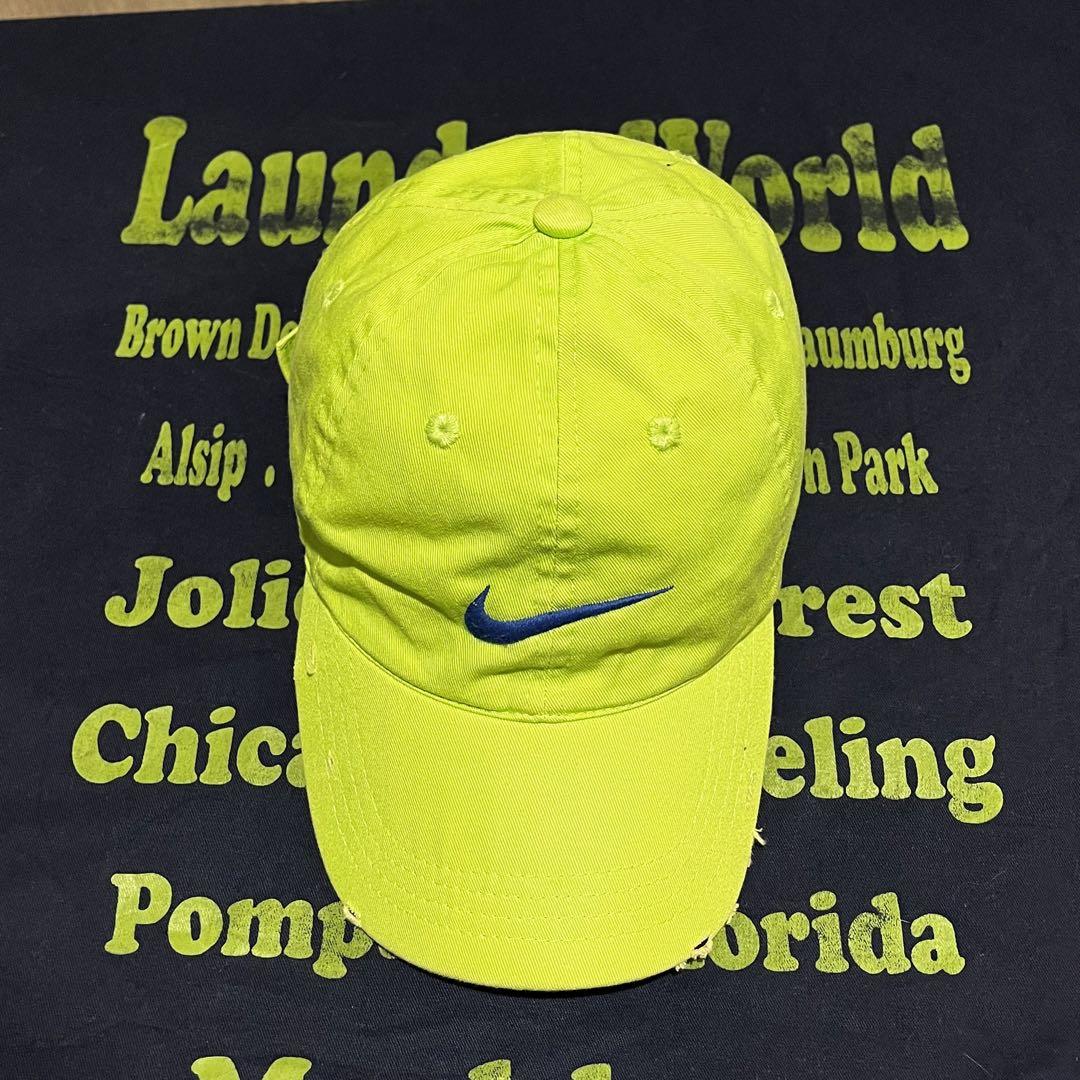 90s y2k 黒タグ NIKE レア色 street CAP vintage