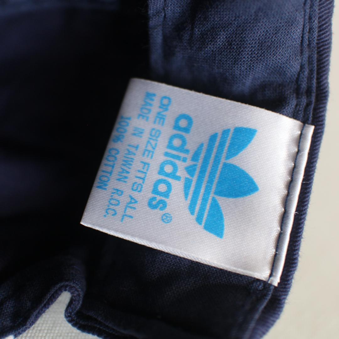 【希少 90s 美品】adidas トレフォイル ネイビー ベースボールキャップ