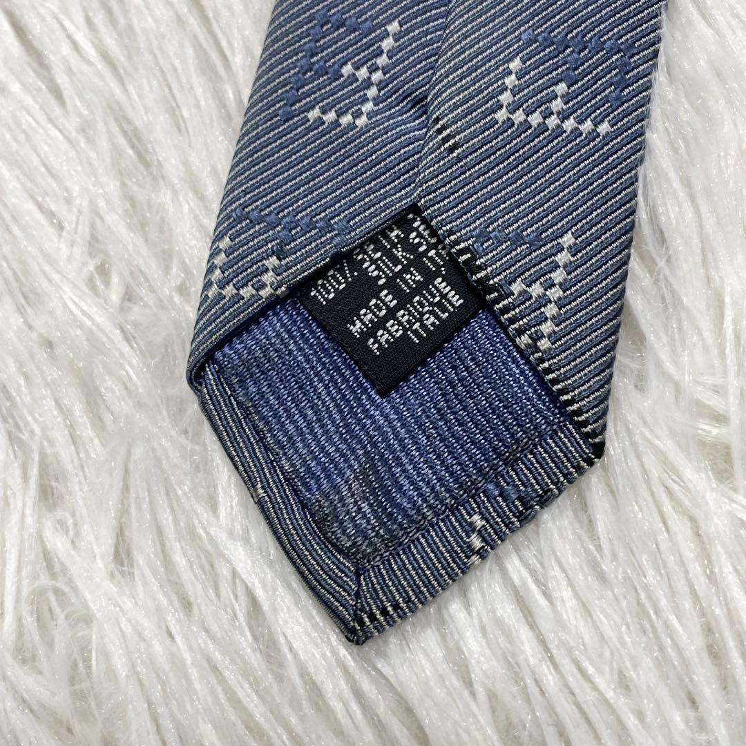 TG2628 FENDI ズッカ柄 ジャガード シルク ネクタイ イタリア製