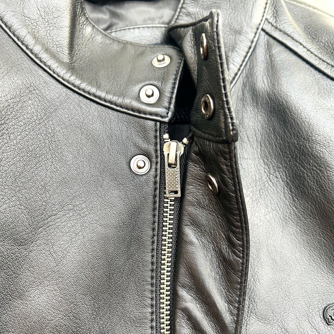 未使用品✨ ラコステ ワニロゴ ラムレザージャケット シングルライダース