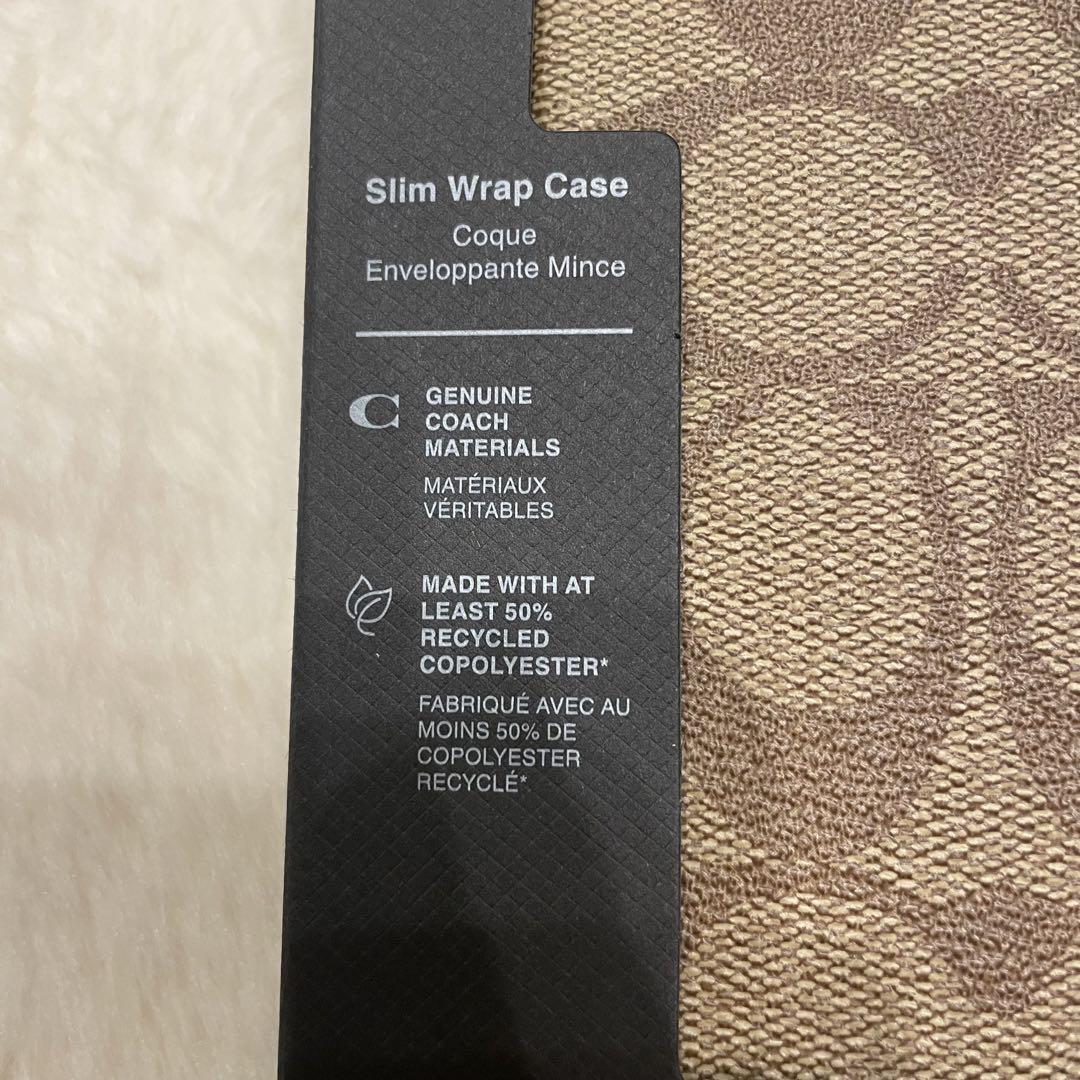 ラスト1点新品COACH シグネチャー　スマホケース　iPhone 15専用