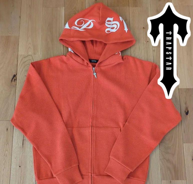 Trapstar ワッフルZIPパーカー 橙 UK限定 M