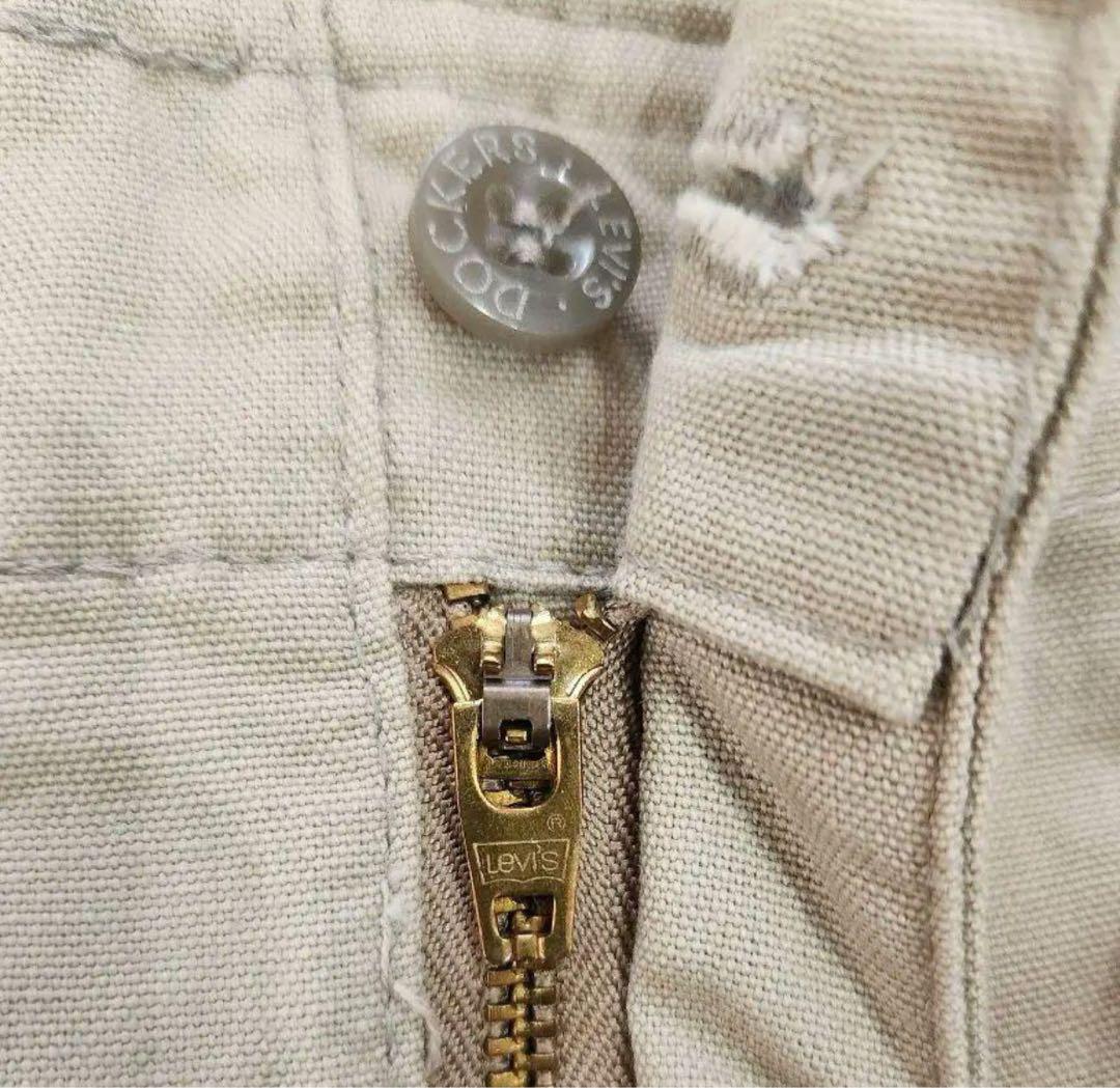 Dockers 希少 Levi's刻印 ジッパー ワイド チノパン W36